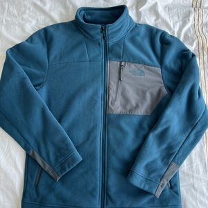 The North Face Blue and Gray Fleece Jacket